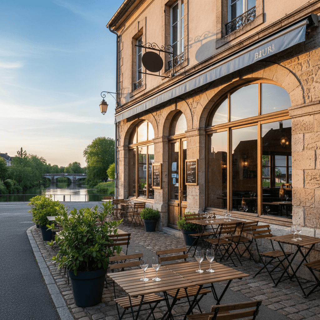 Bar-brasserie 90m² à Is-Sur-Tille : terrasse - licence IV - Image 1