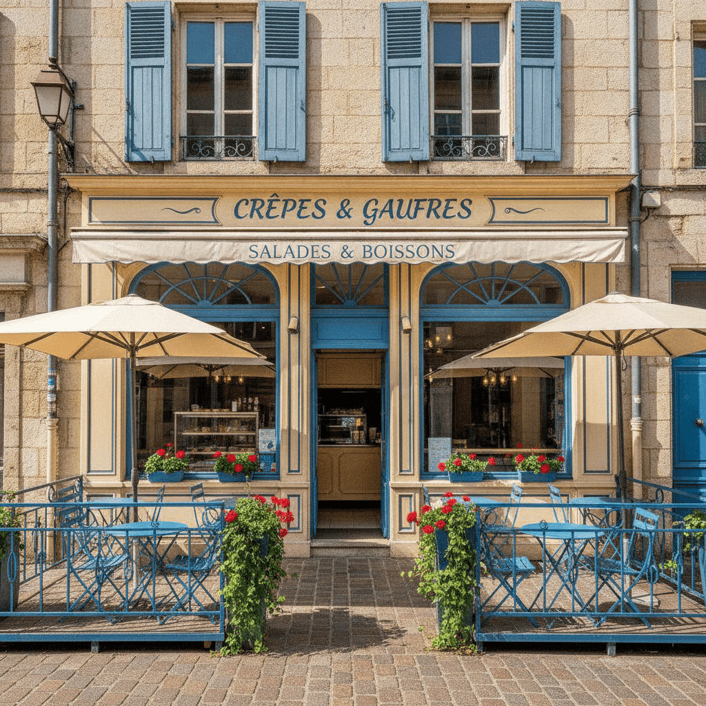 Fast-food à Annecy : terrasse - Image 1