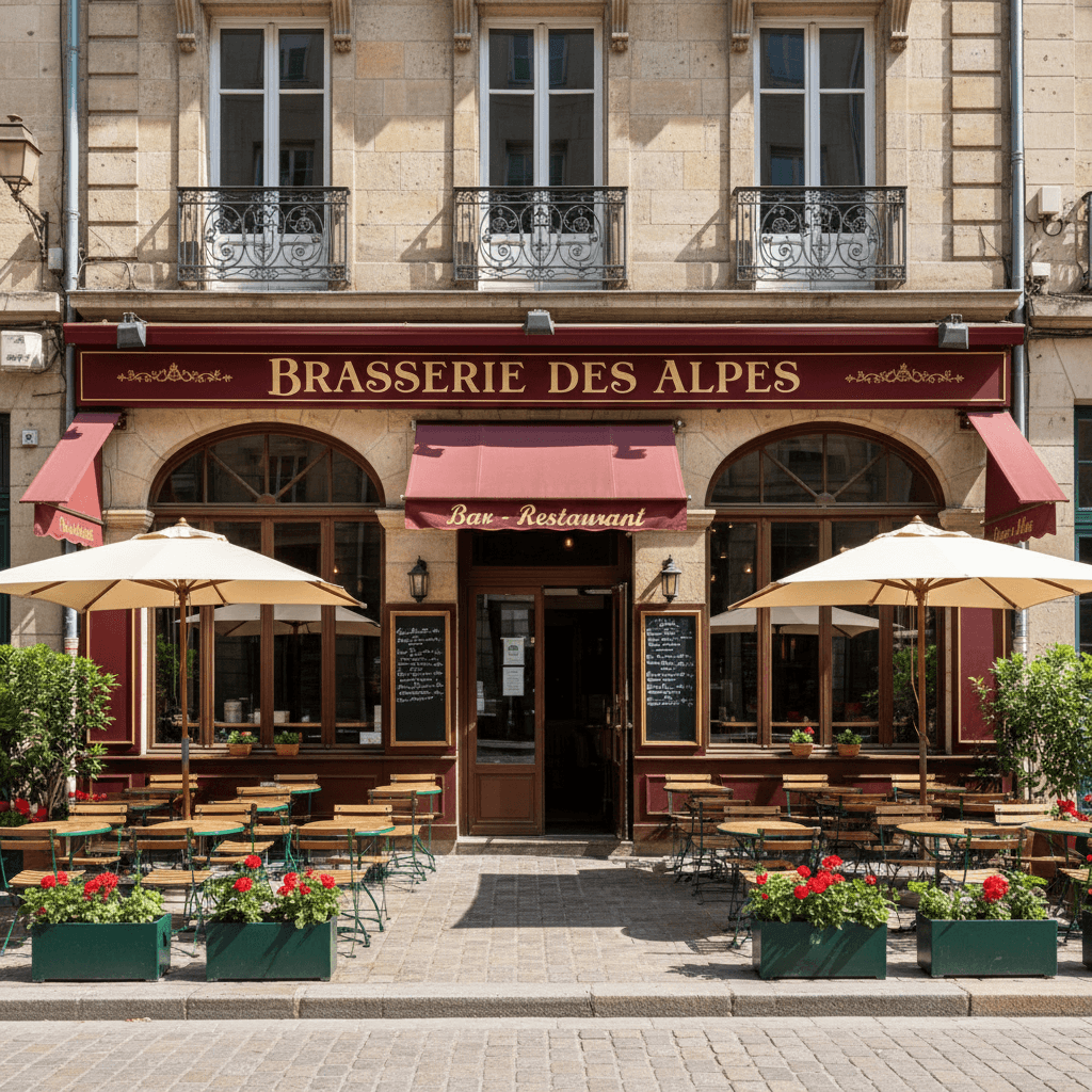 Bar-brasserie à Grenoble : terrasse - licence IV