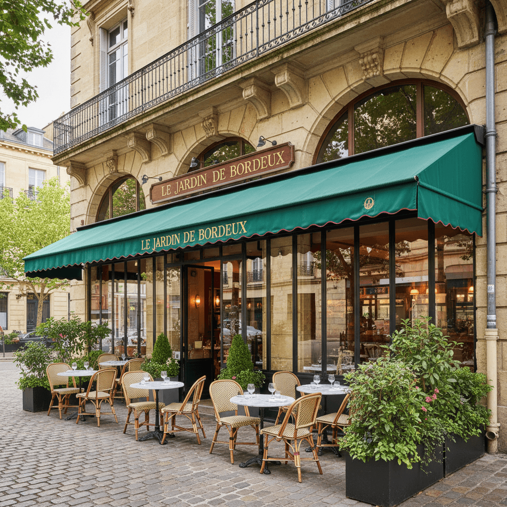Restaurant 175m² à Bordeaux : terrasse - extraction