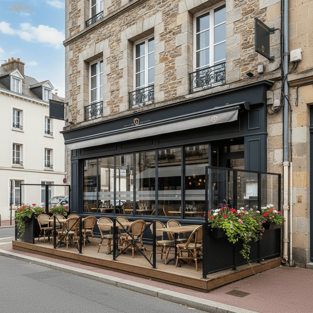 Restaurant 290m² à Granville : terrasse - licence IV - Image 1