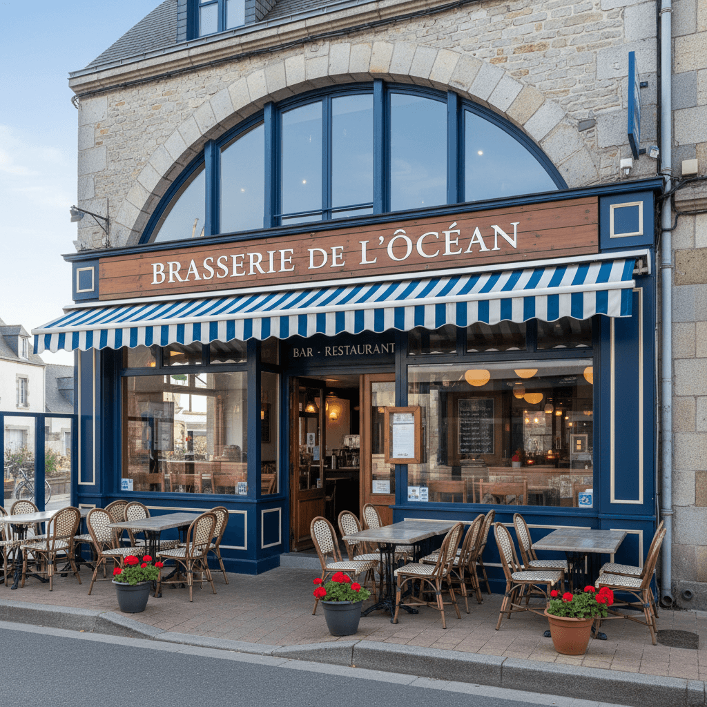 Bar-brasserie 250m² à Damgan : terrasse - licence IV - Image 1