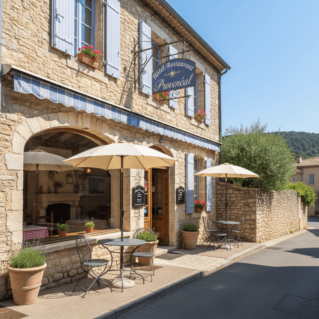 Restaurant 300m² à Vinon-Sur-Verdon : terrasse - licence IV - Image 1
