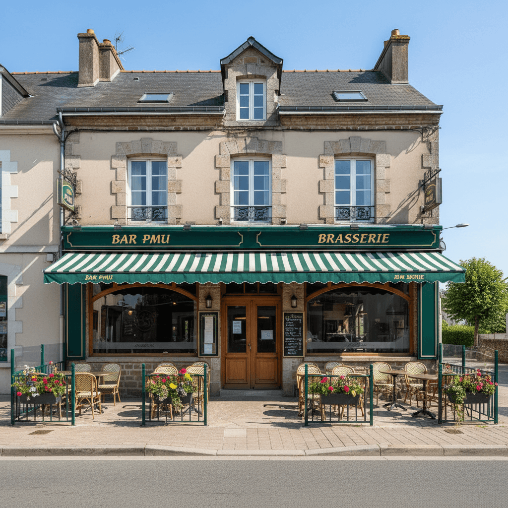 Bar-brasserie 330m² à Dourdain : terrasse - licence IV - Image 1