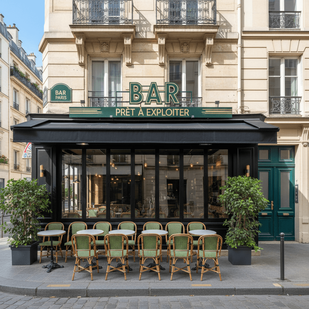 Bar 50 couverts à Paris : terrasse - licence IV