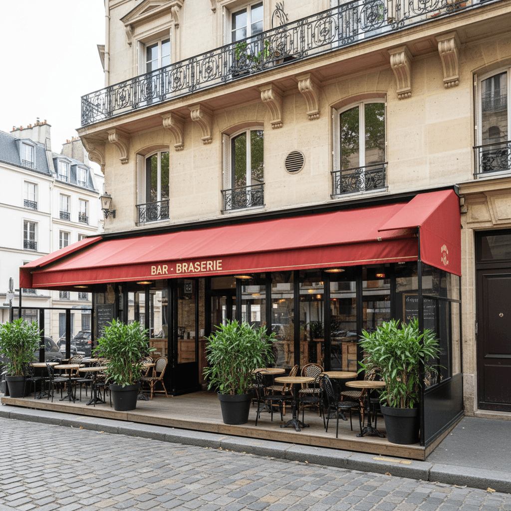 Bar-brasserie 30 couverts à Paris : licence IV - extraction