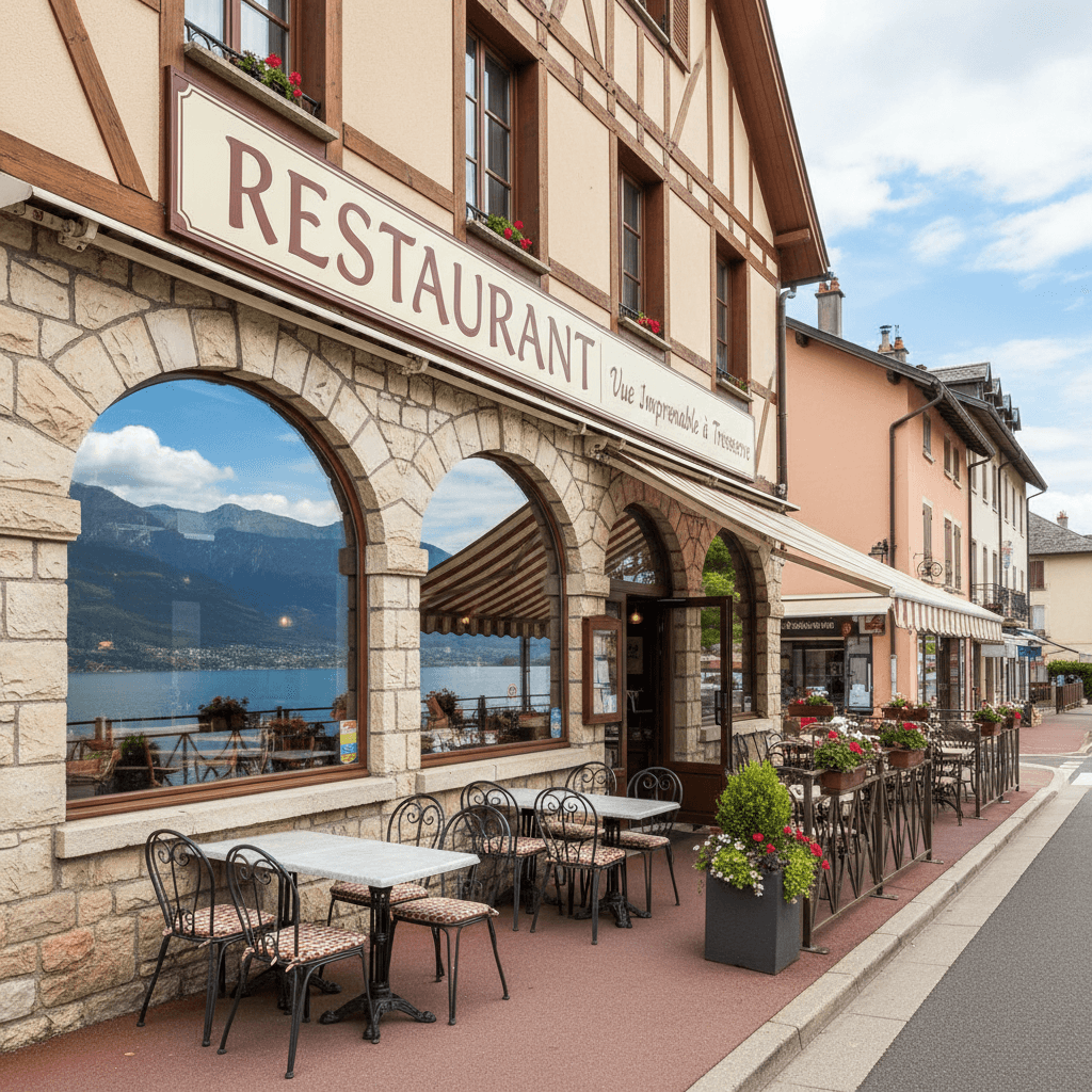 Restaurant 200m² à Tresserve : terrasse - extraction - Image 1