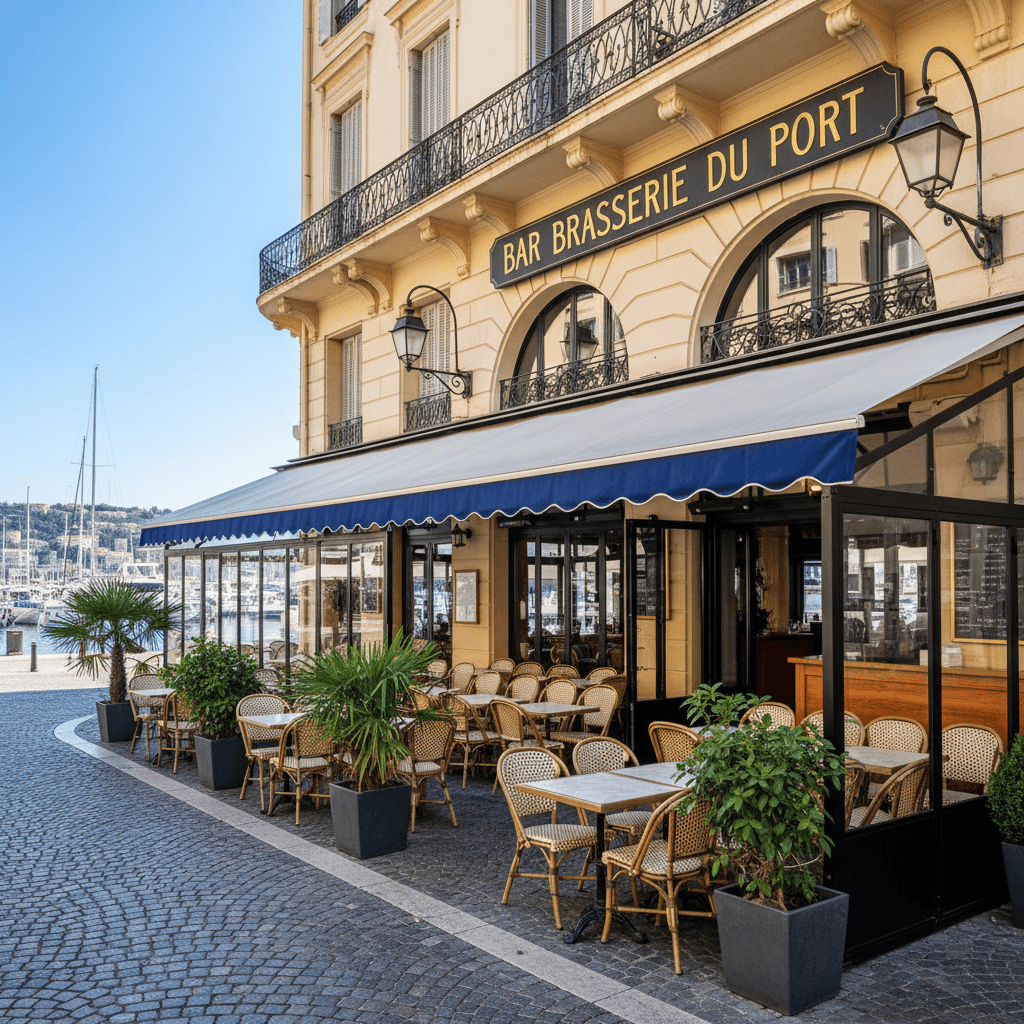 Bar-brasserie 300m² à Nice : terrasse - licence IV