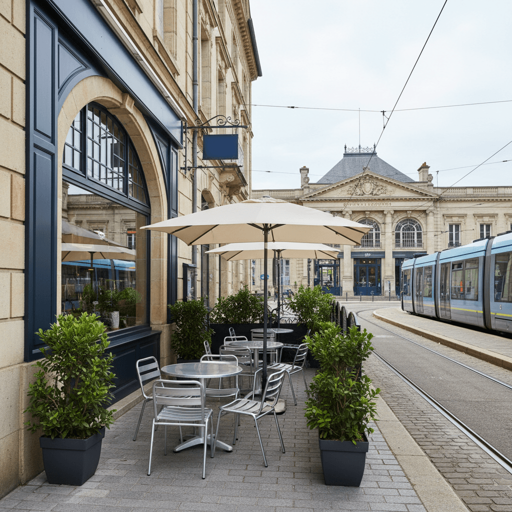 Fast-food 75m² à Clermont-Ferrand : terrasse - licence IV