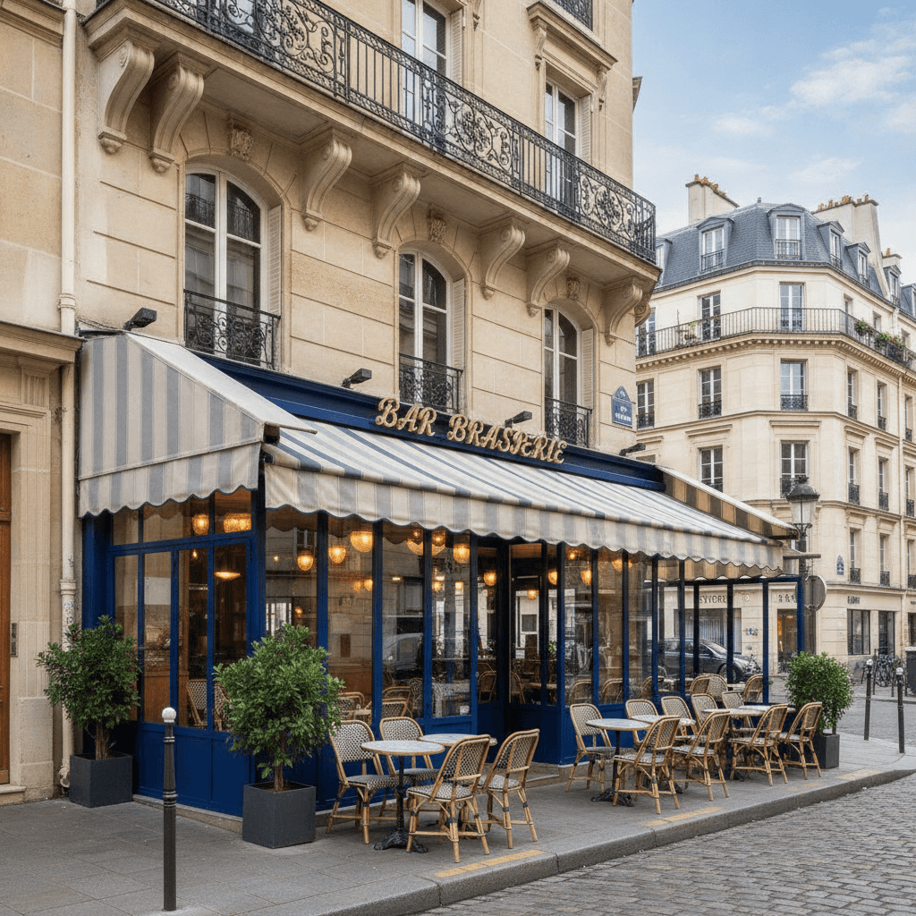 Bar-brasserie 20 couverts à Paris : terrasse - licence IV en liquidation judiciaire