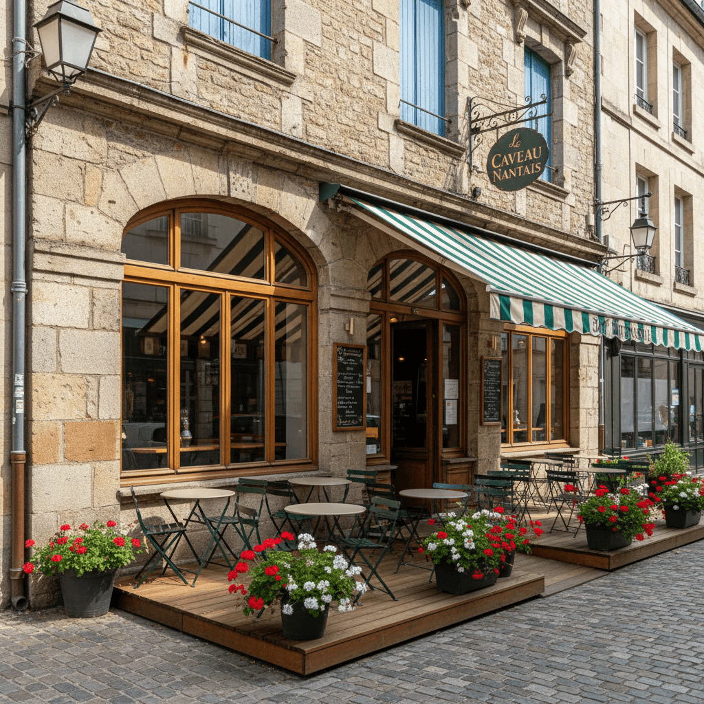 Bar-brasserie 75m² à Nantes : terrasse - cuisine équipée - Image 1