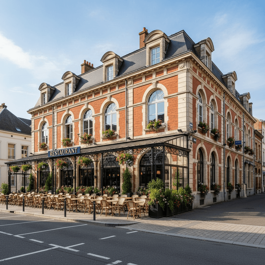 Restaurant 400m² à Lille : terrasse - licence IV