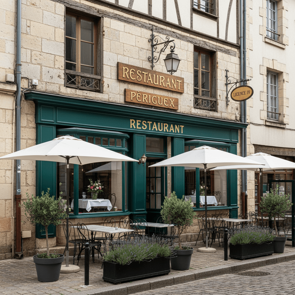 Restaurant à Périgueux : terrasse - licence IV - Image 1