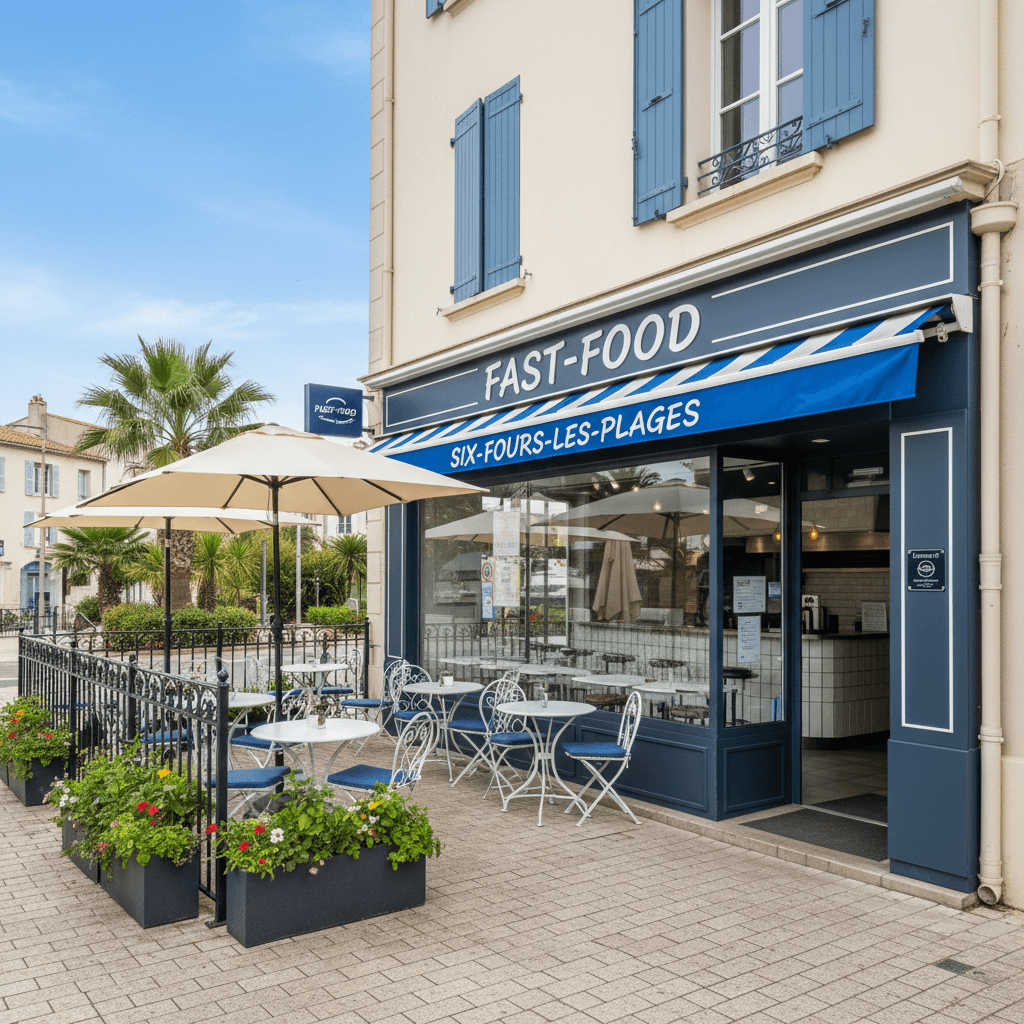 Fast-food 178m² à Six-Fours-Les-Plages : terrasse - licence IV - Image 1