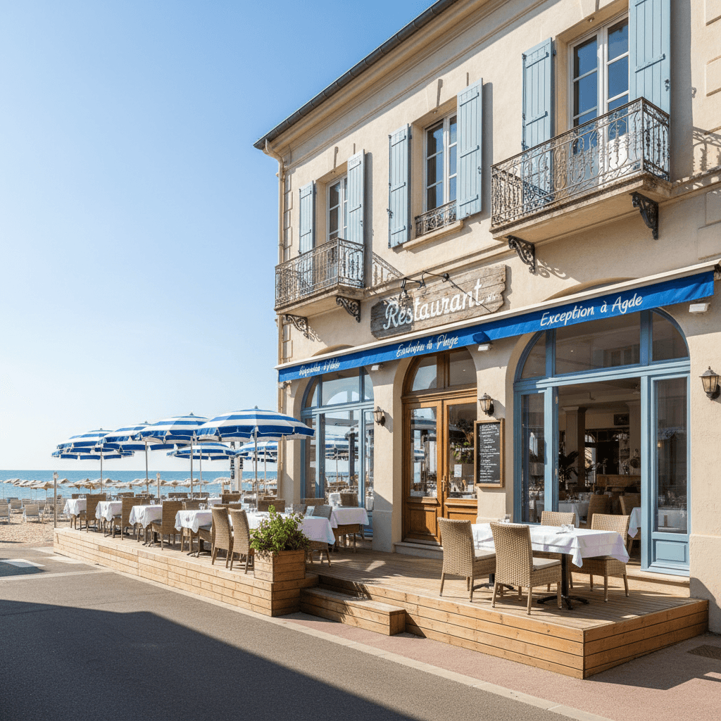 Restaurant 1000m² à Agde : terrasse - licence IV - Image 1