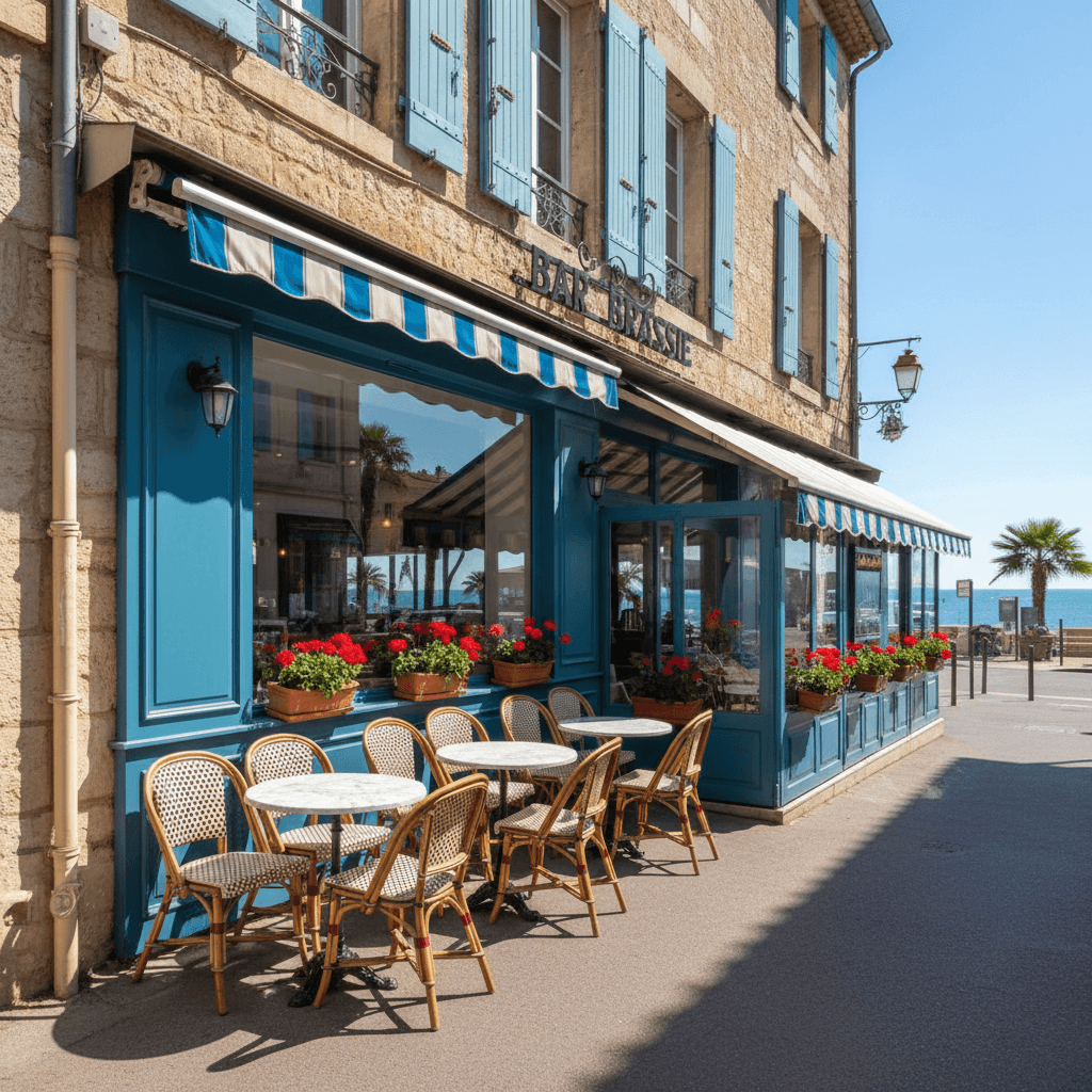 Bar-brasserie 80m² à Montpellier : terrasse - licence IV