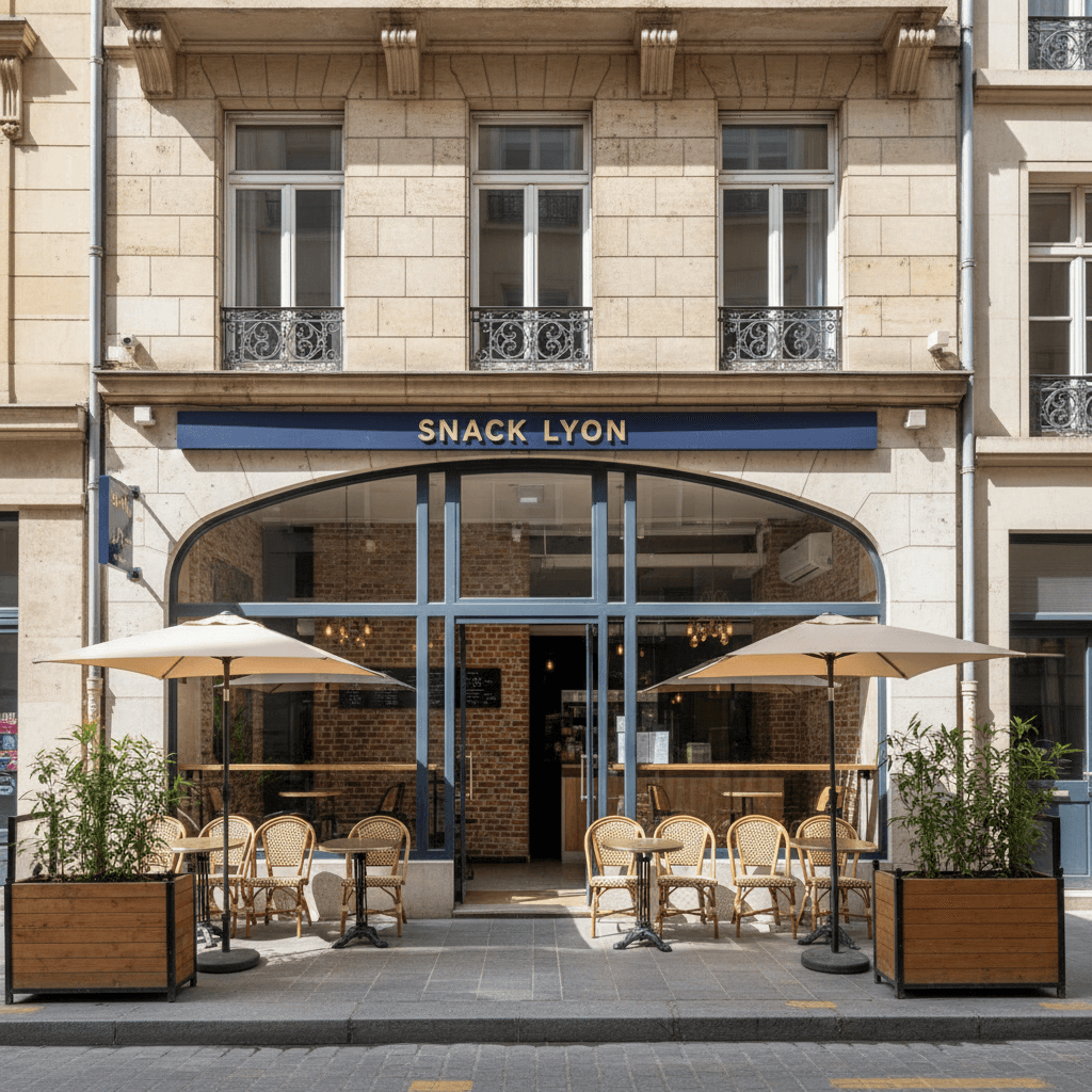 Snack 60m² à Lyon : extraction