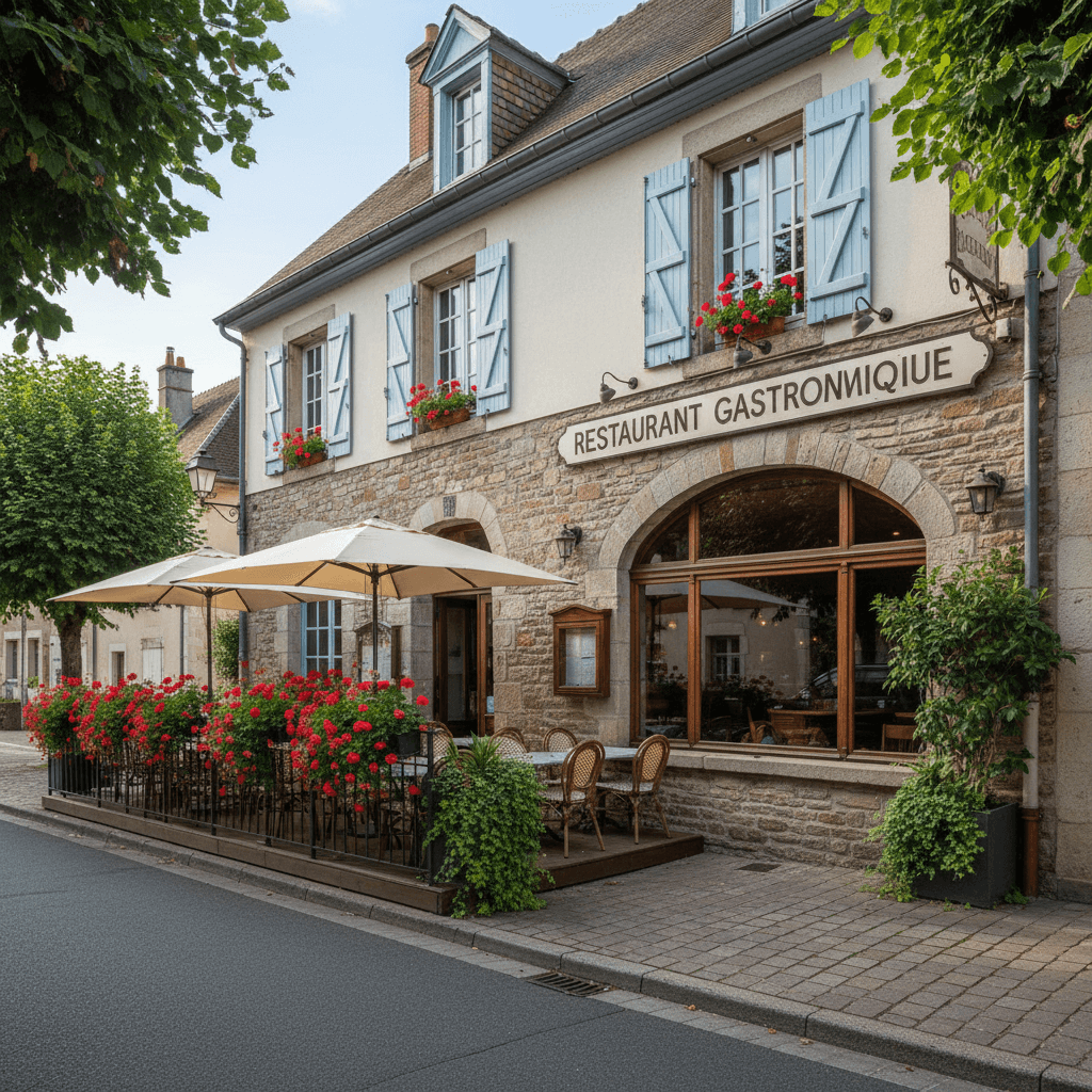 Restaurant 277m² à Chamagne : terrasse - licence IV - Image 1
