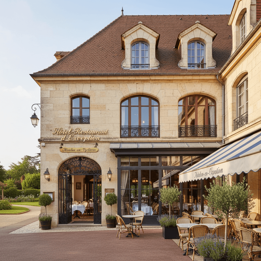 Hôtel-Restaurant d'exception à Meulan-en-Yvelines - Image 1