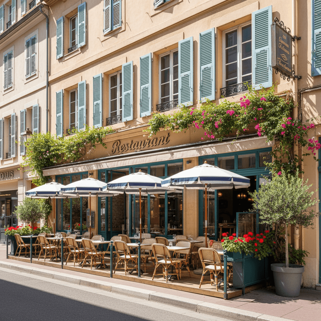 Restaurant 193m² à Nice : terrasse - licence IV