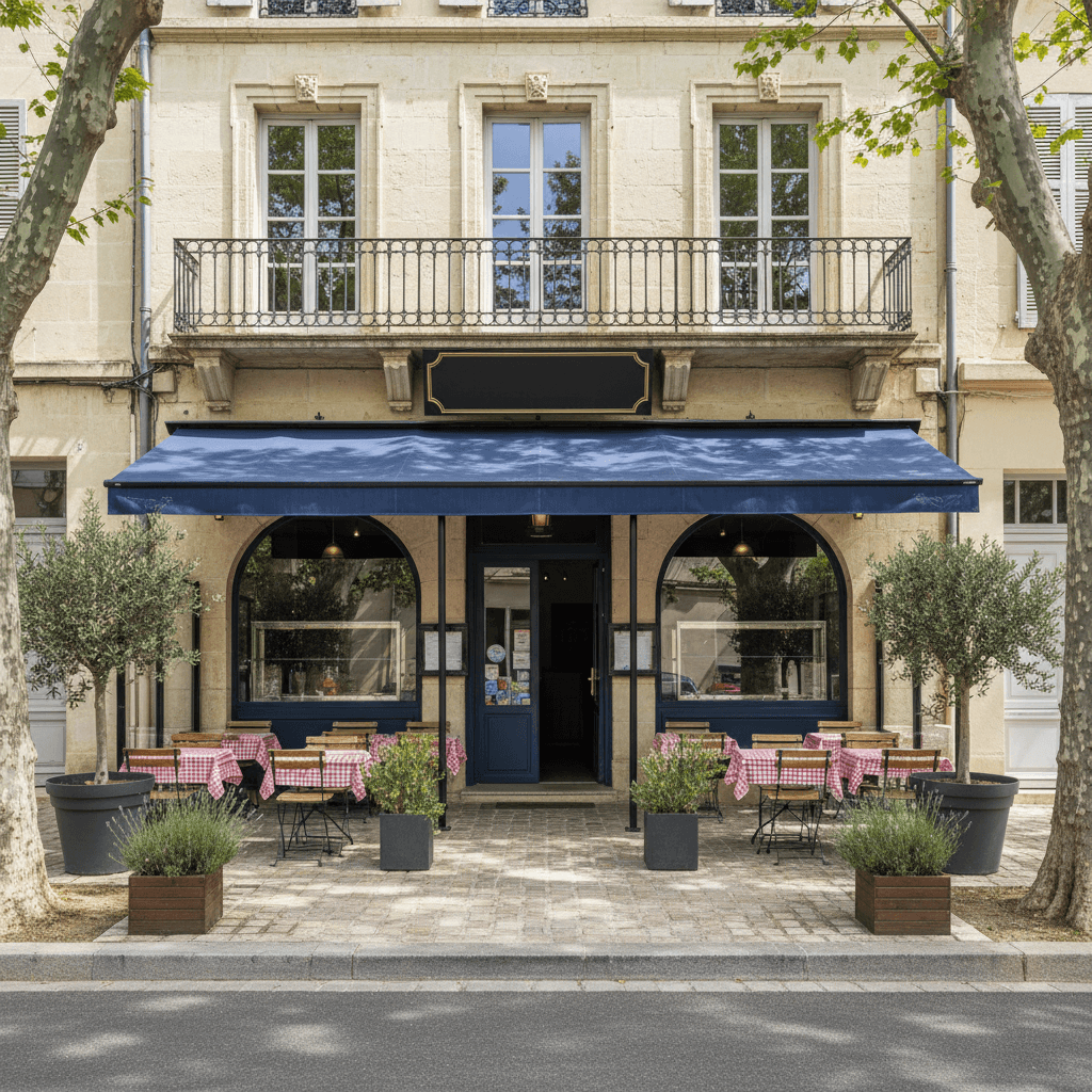 Restaurant 150m² à La Roque-D'Anthéron : terrasse - extraction - Image 1