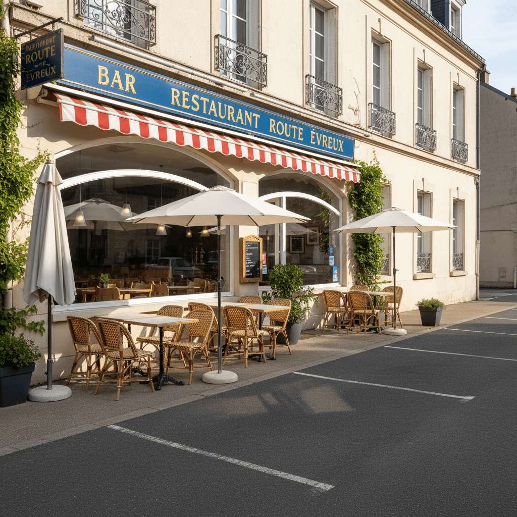 Bar-brasserie à Évreux : terrasse - licence IV - Image 1