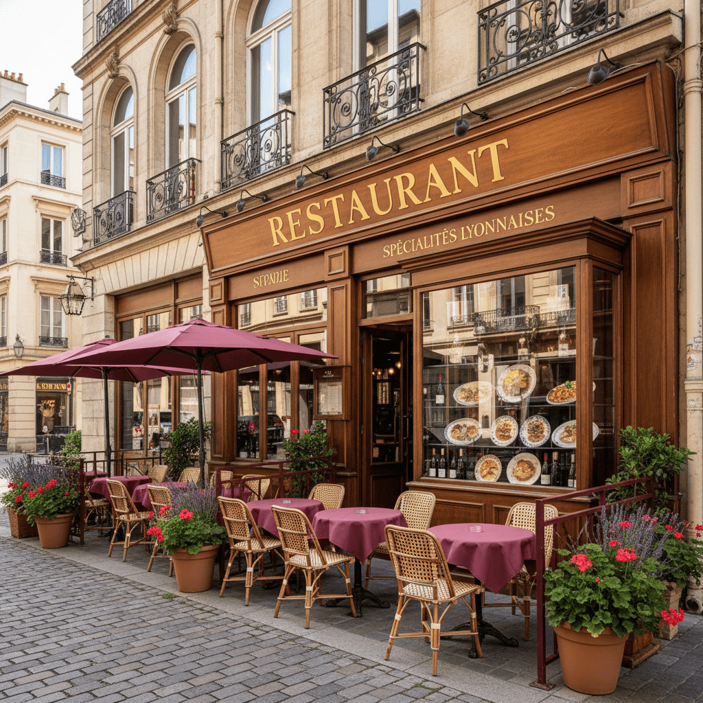 Restaurant 70m² à Lyon : terrasse - licence IV