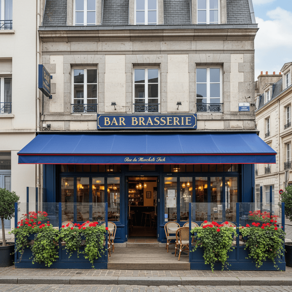 Bar-brasserie à Cherbourg-En-Cotentin : terrasse - licence IV - Image 1