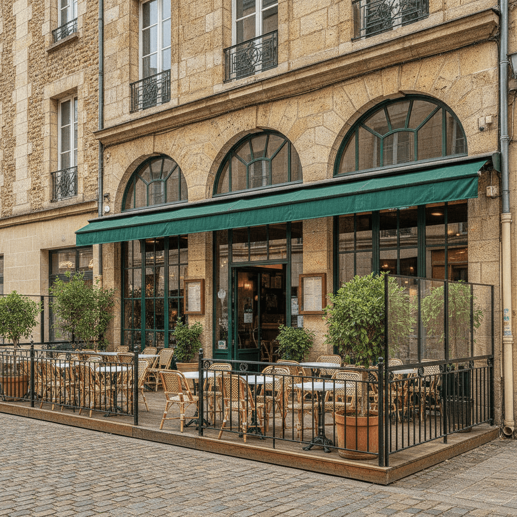 Restaurant 200m² à Nantes : terrasse - licence IV