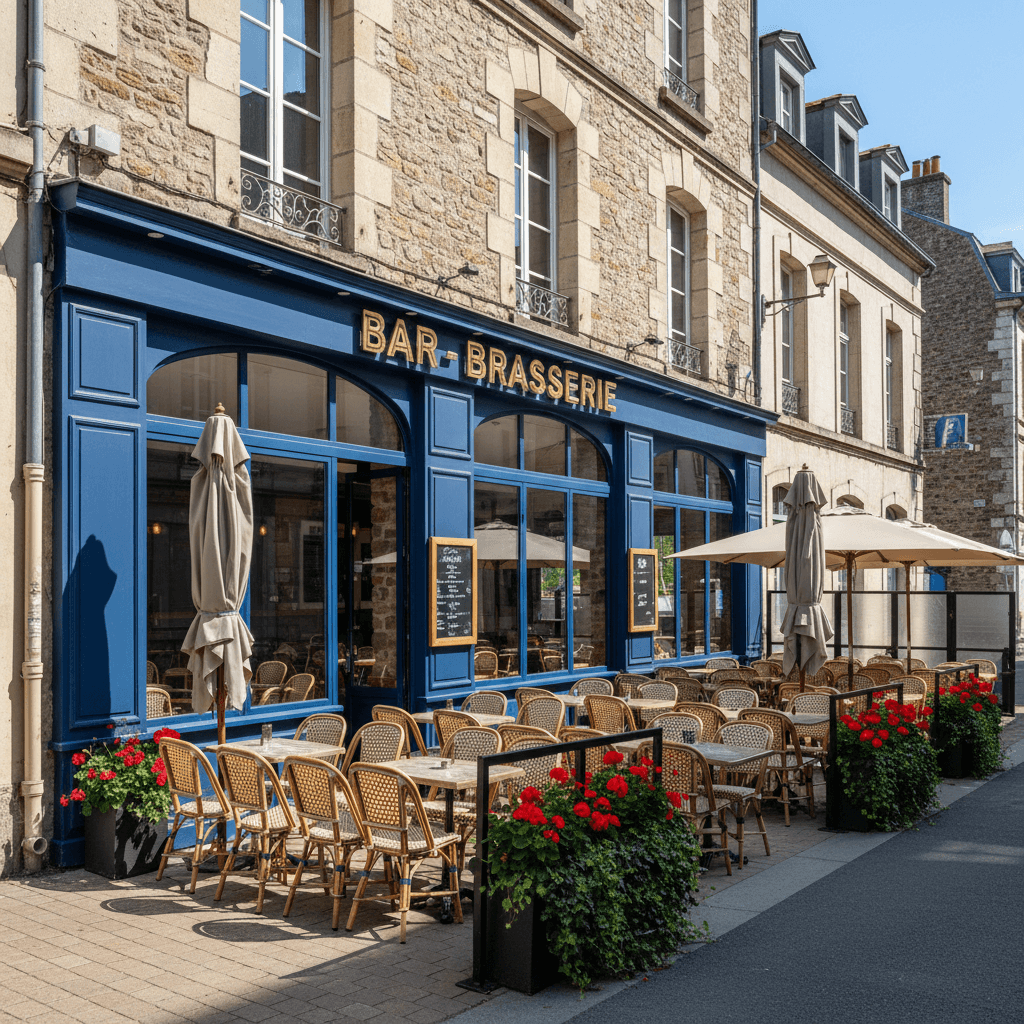 Bar-brasserie 220m² à Nantes : terrasse