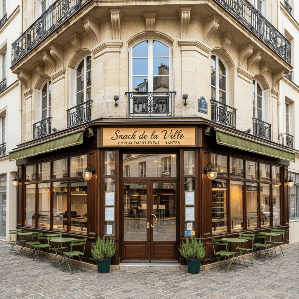 Snack à Nantes : terrasse - extraction