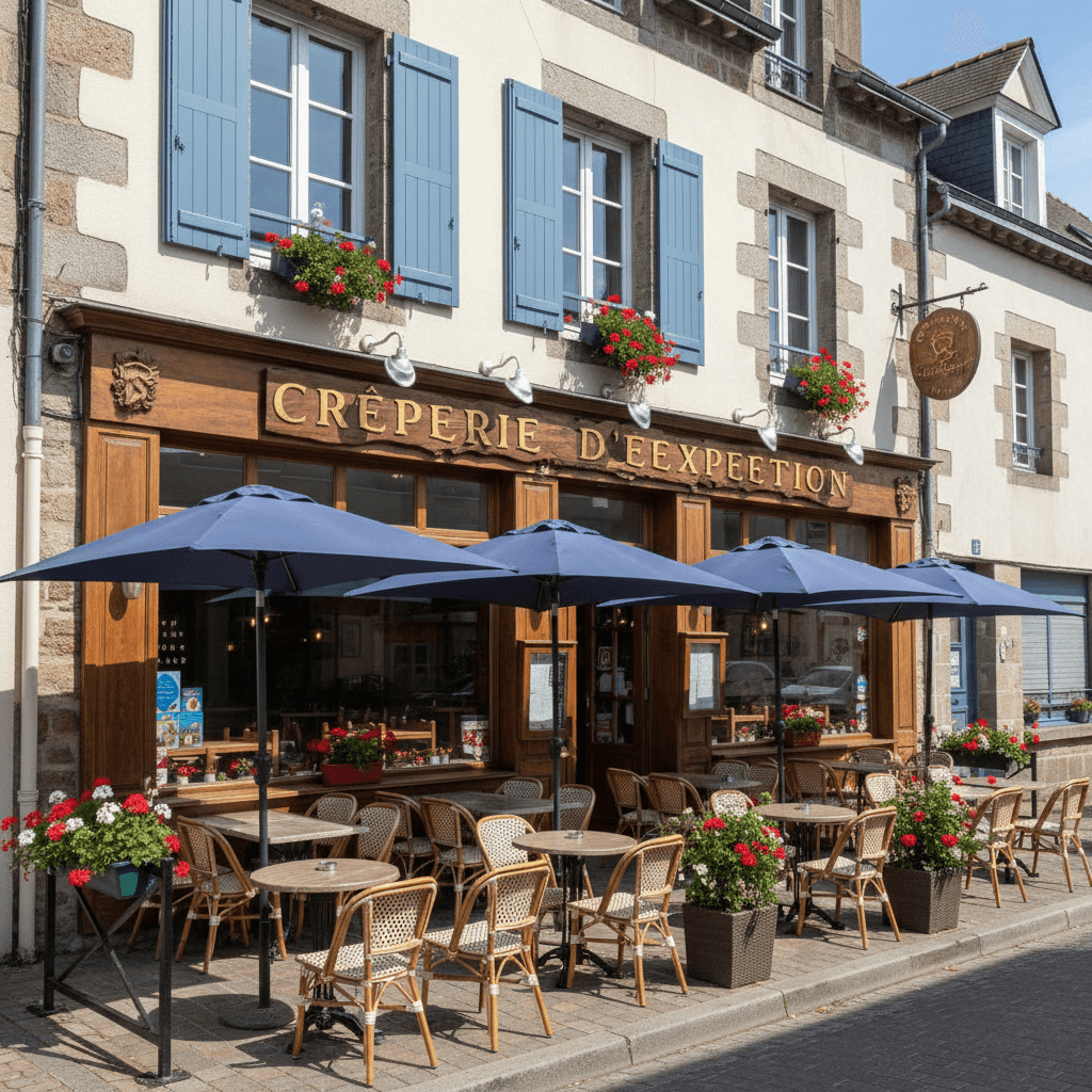 Restaurant à Saint-Brieuc : terrasse - extraction - Image 1