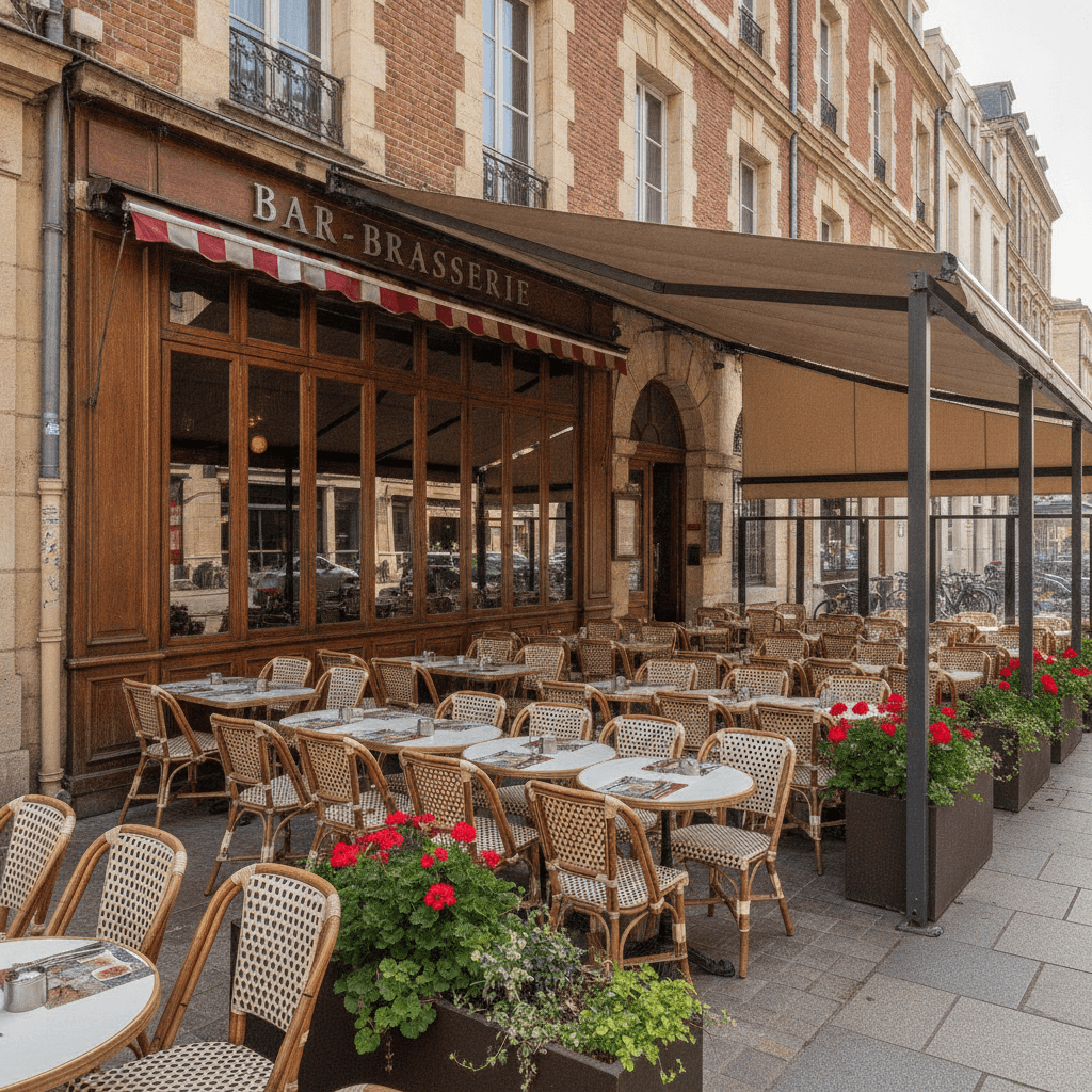 Bar-brasserie 100m² à Toulouse : terrasse - licence IV