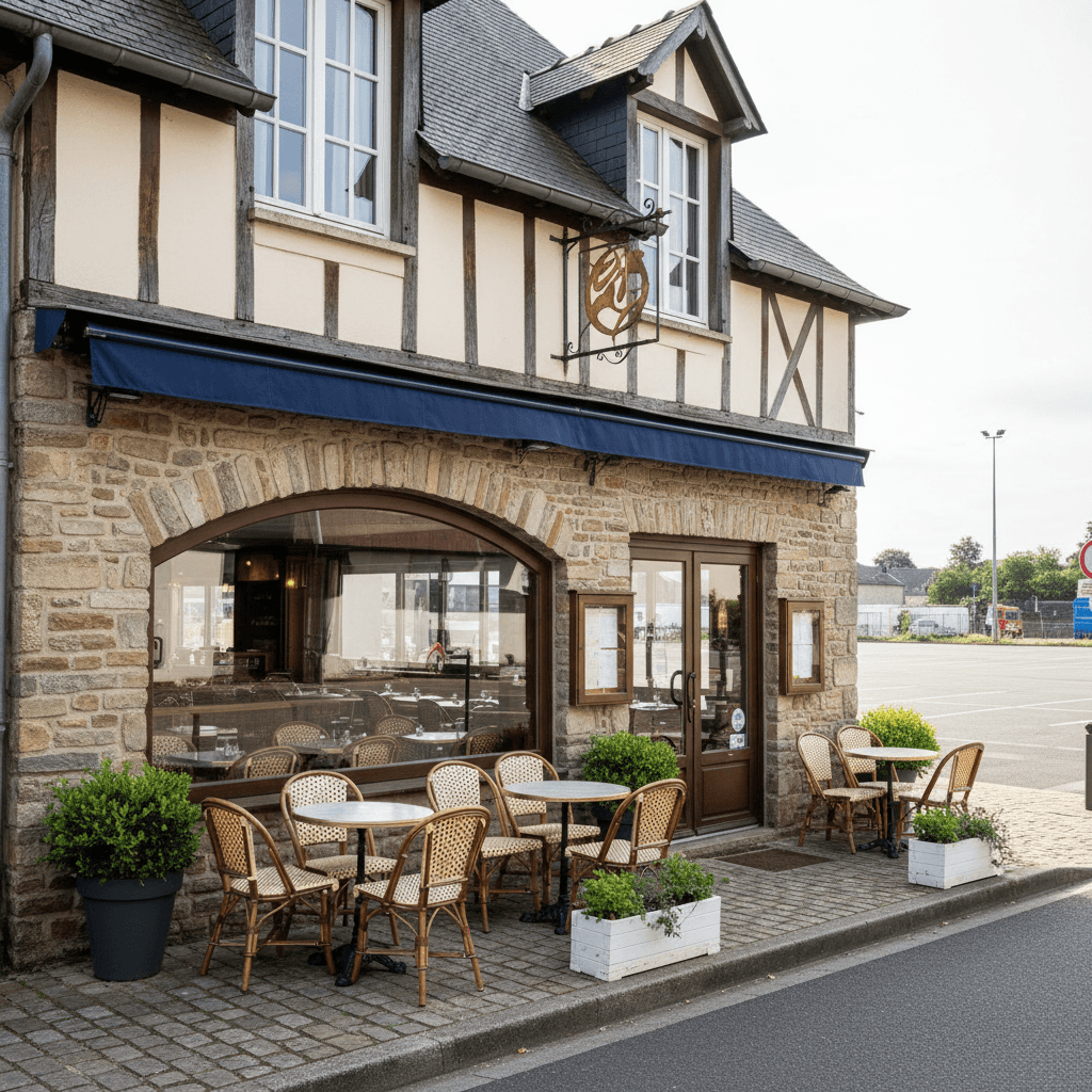 Restaurant 200m² à Saint-Lô : terrasse - licence IV - Image 1