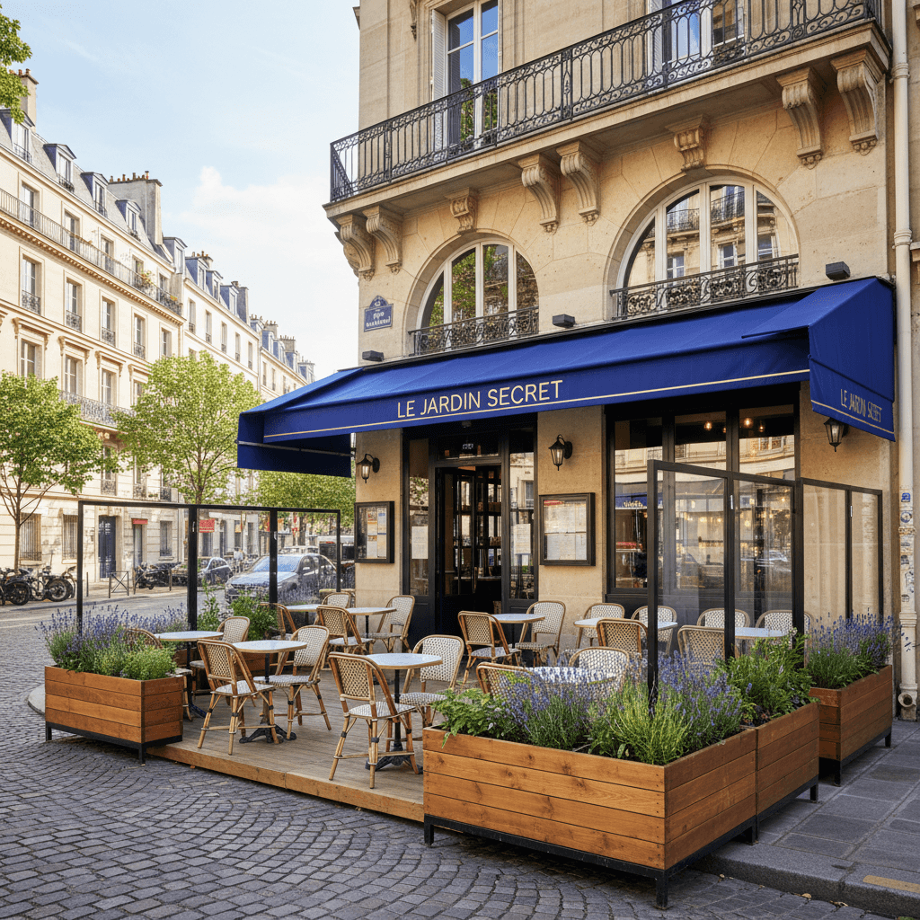 Restaurant clé en main à Paris, 49 m² avec terrasse - Image 1
