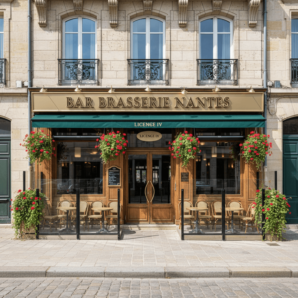 Bar-brasserie 300m² à Nantes : terrasse - licence IV - Image 1