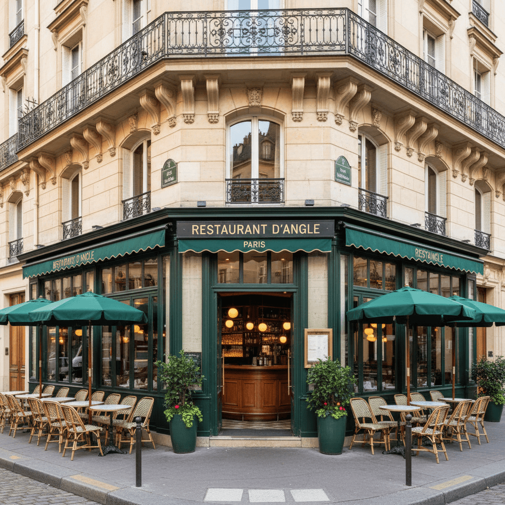 Restaurant d'angle à Paris - Emplacement stratégique