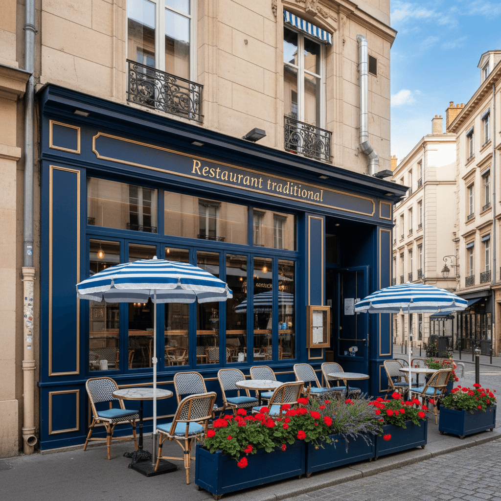 Restaurant 130m² à Lyon : terrasse - extraction