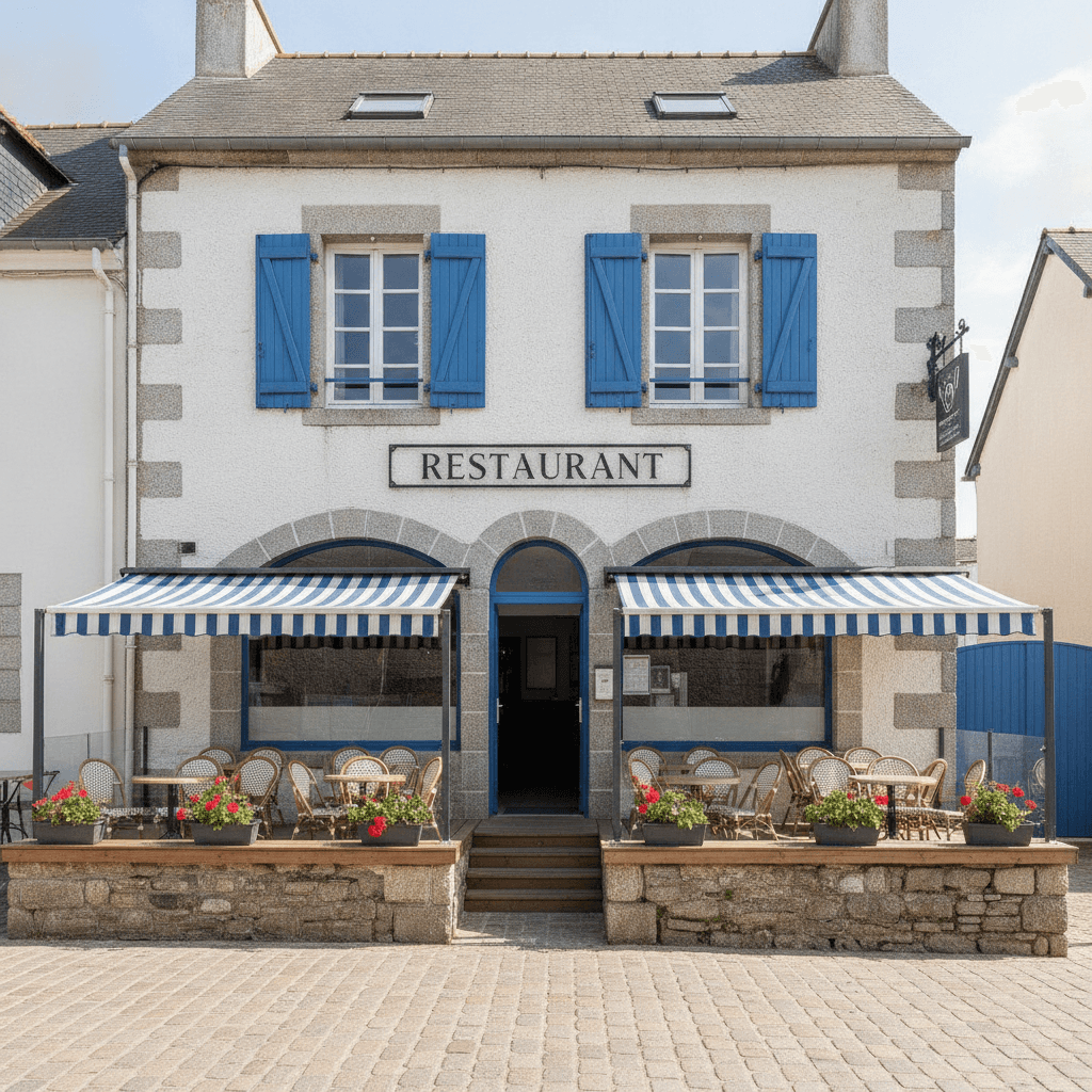 Restaurant 80m² à Kerlouan : terrasse - licence IV - Image 1