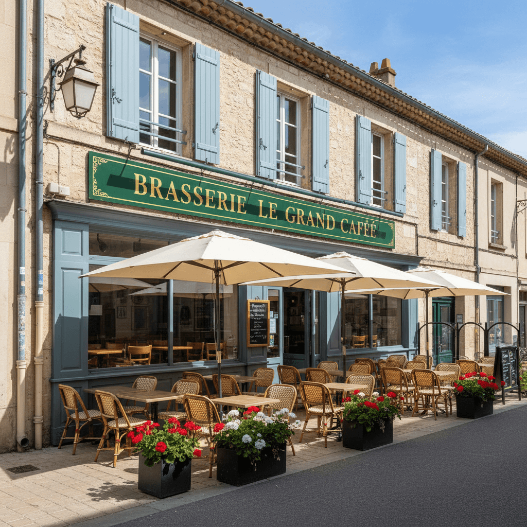 Bar-brasserie à Saint-Laurent-D'Aigouze : terrasse - Image 1