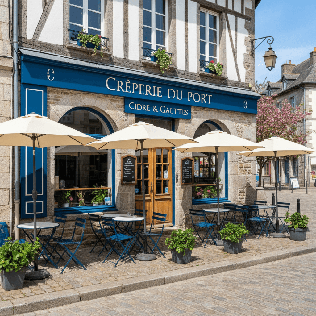 Restaurant à Vannes : terrasse - extraction - Image 1