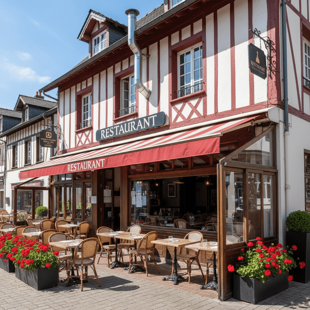 Restaurant à Saint-Jean-De-Luz : terrasse - extraction