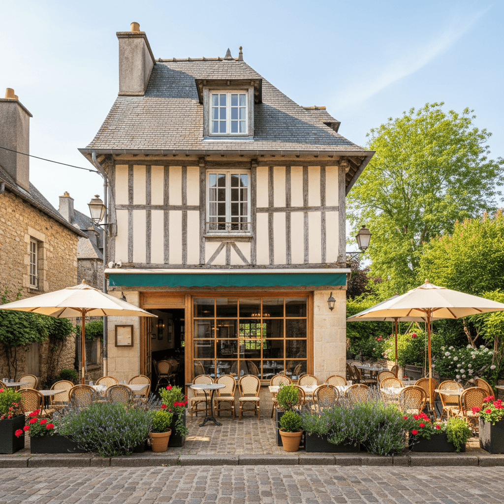 Restaurant à Honfleur : terrasse - licence IV - Image 1