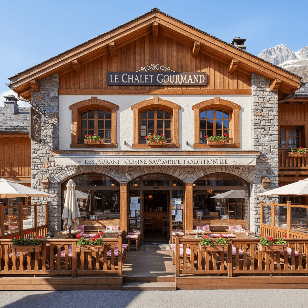 Restaurant 300m² à La Plagne Tarentaise : terrasse - licence IV - Image 1