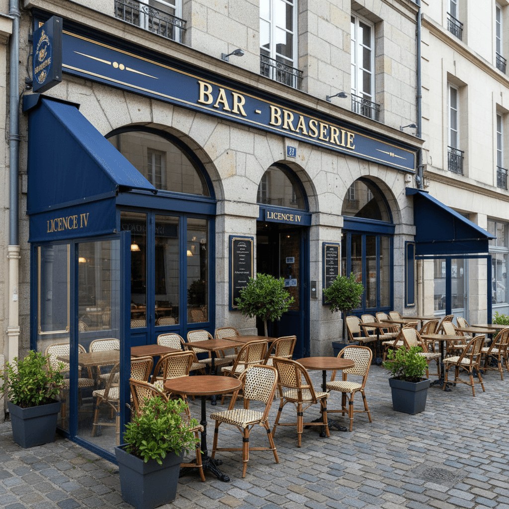 Bar-brasserie à Rennes : terrasse - licence IV
