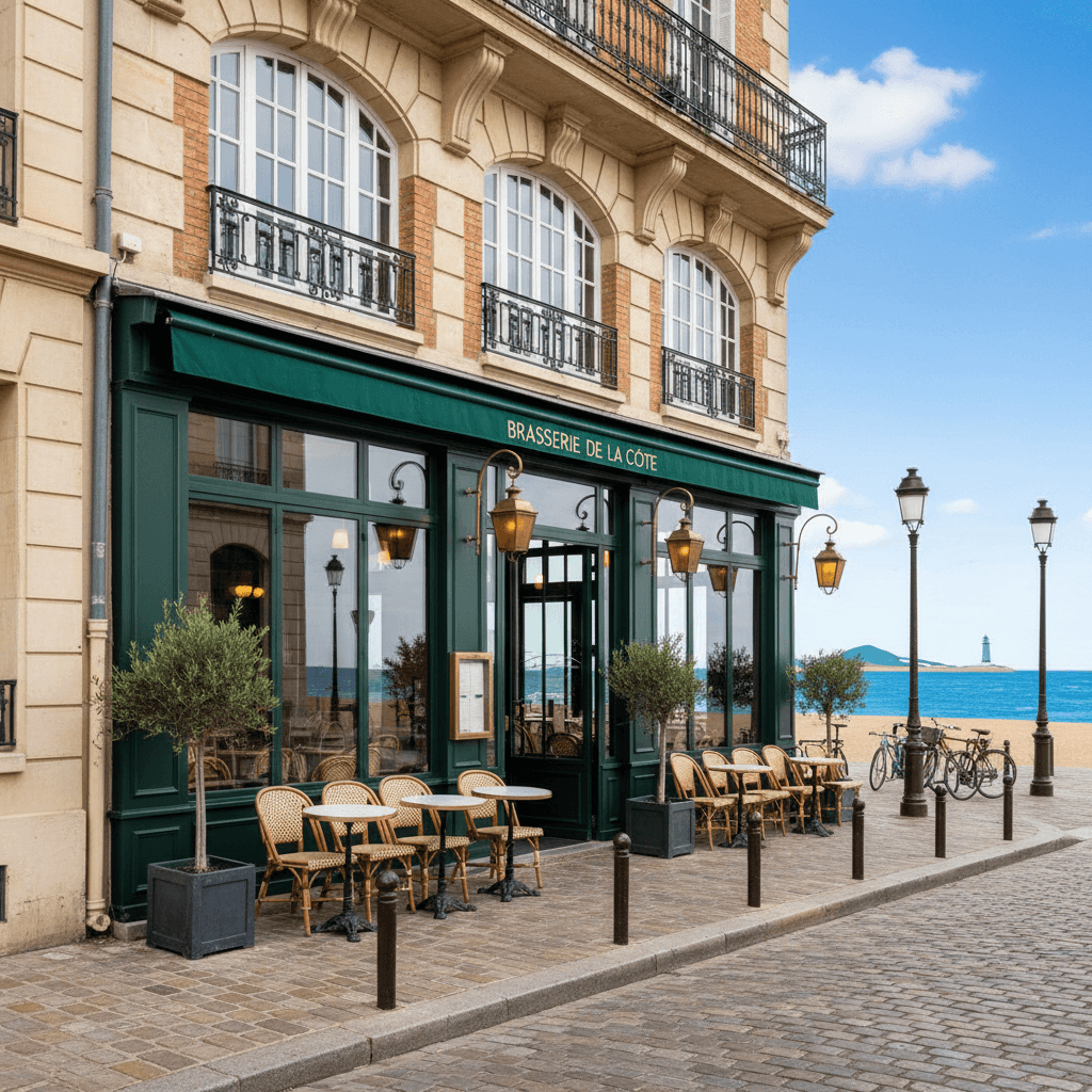 Bar-brasserie à Lille : terrasse - extraction