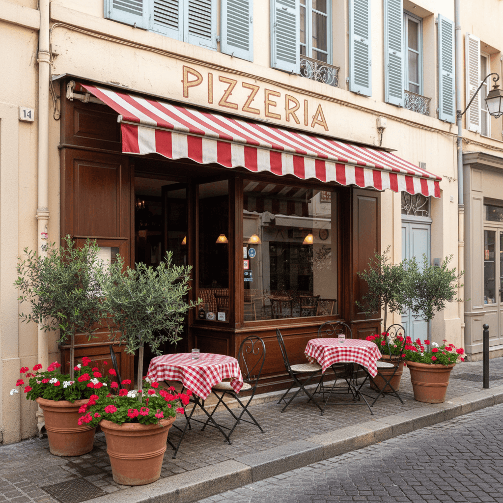 Restaurant 30m² à Nice : terrasse - extraction