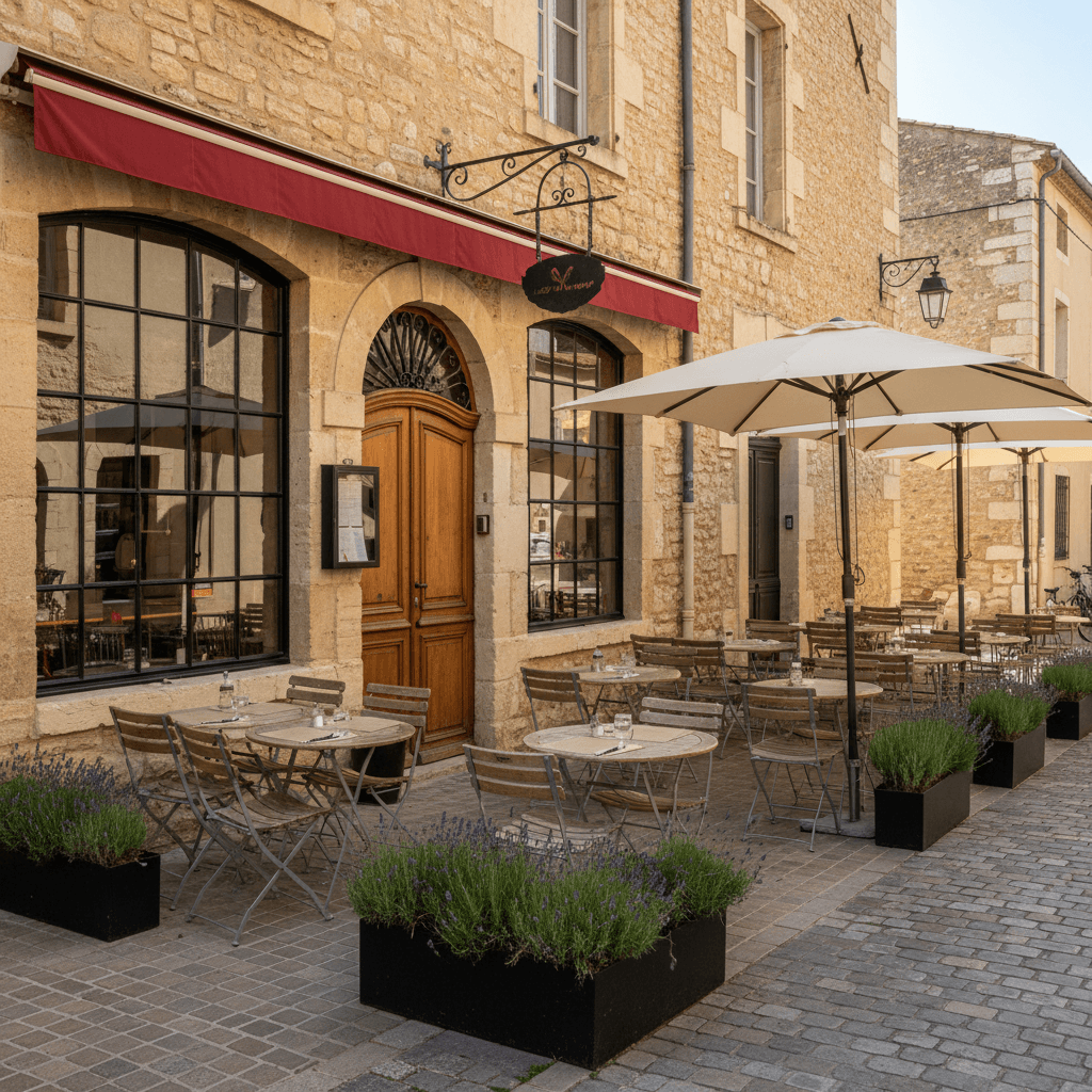 Restaurant 100m² à Aubais : terrasse - extraction - Image 1