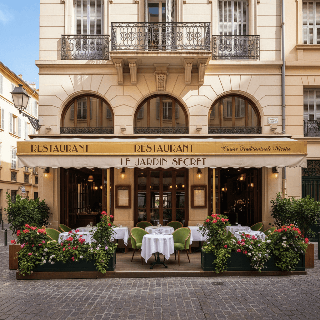 Restaurant 180m² à Nice : terrasse - licence IV