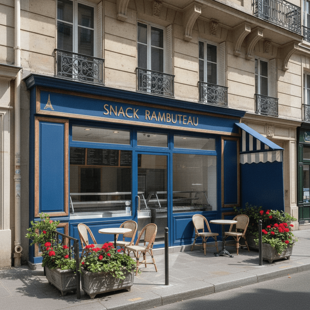 Snack 37m² à Paris : terrasse